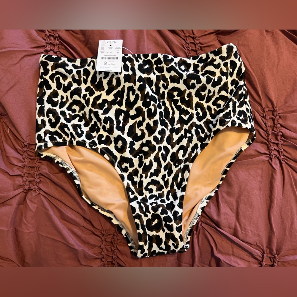 NWT Jcrew High Waisted Bikini Bottom